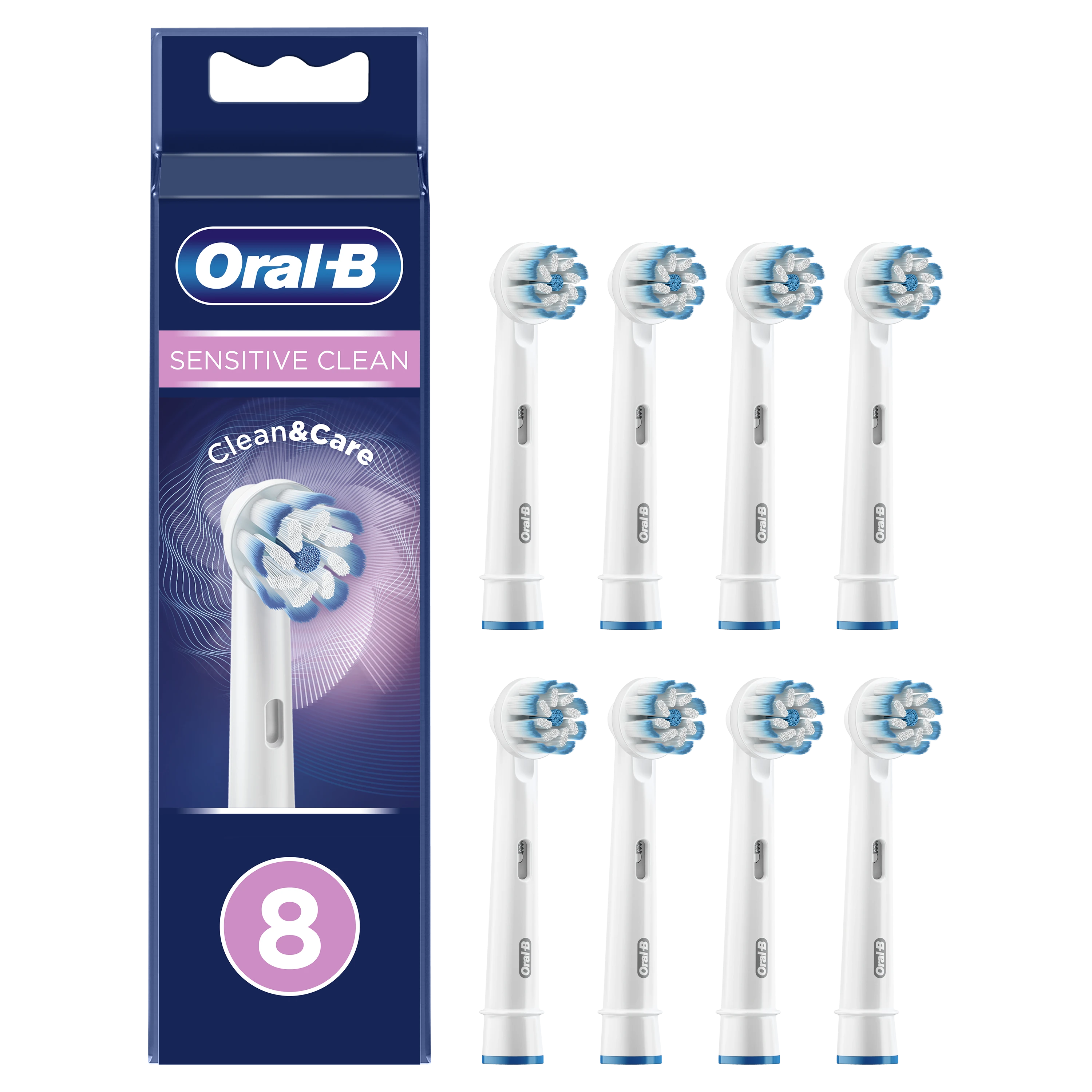 Oral-B Sensitive Clean pakaitinės galvutės, 8 vnt.