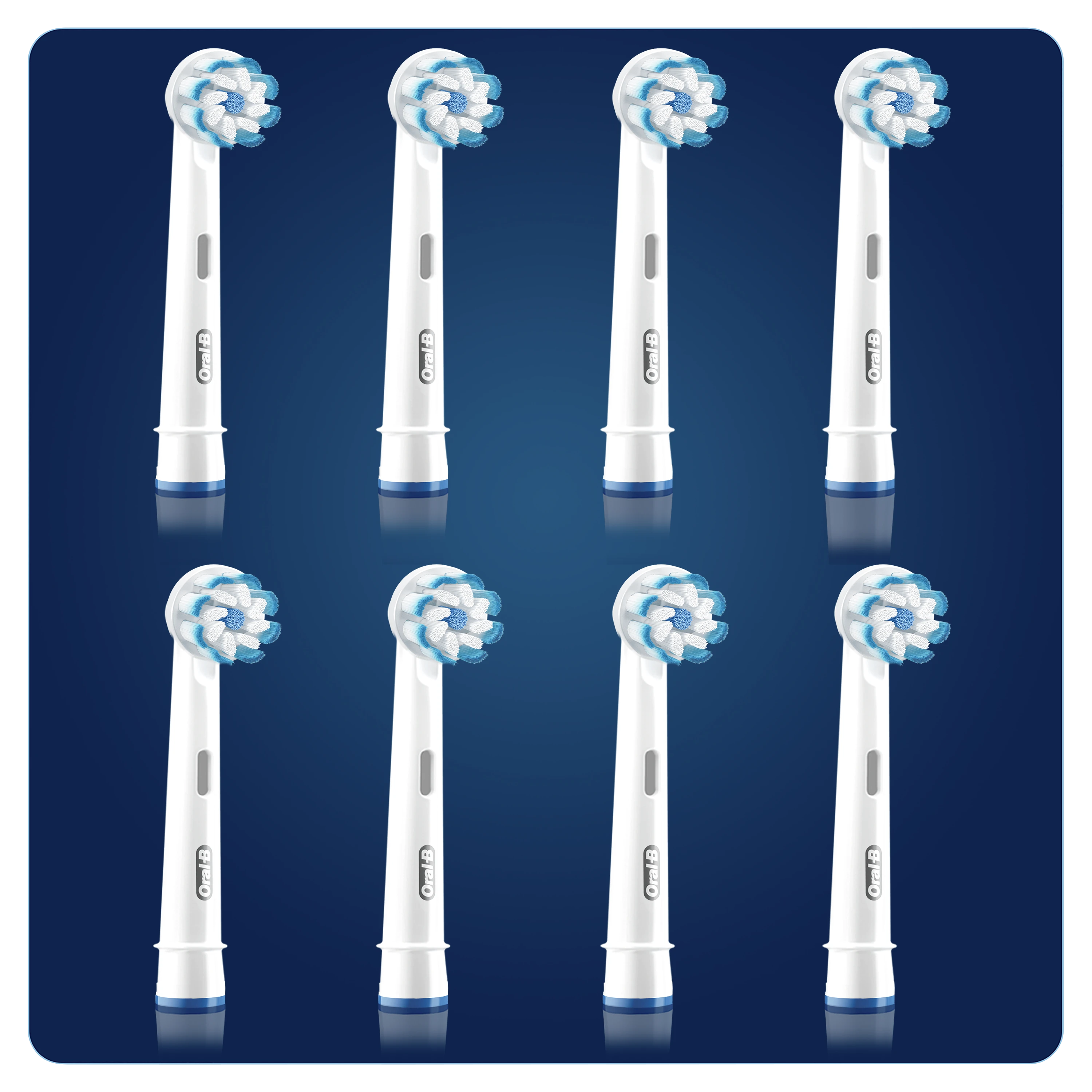 EB60-8 Braun Oral-B SENSITIVE Labai labai plonas Elektrinio Dantų Šepetėlio Galvutės