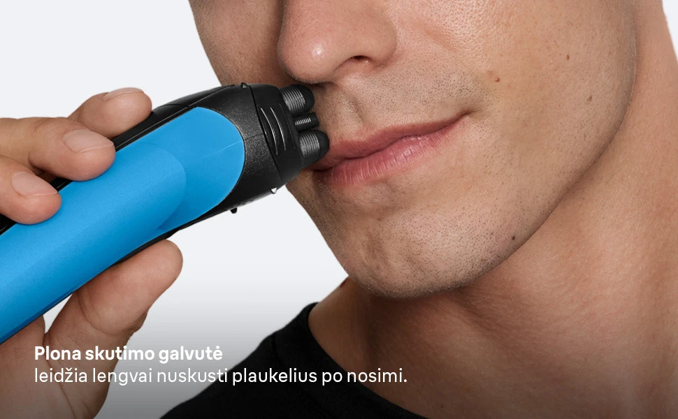310s barzdaskutė Braun Series 3 Juodas/Blues aprašymas - Prekės nuotrauka