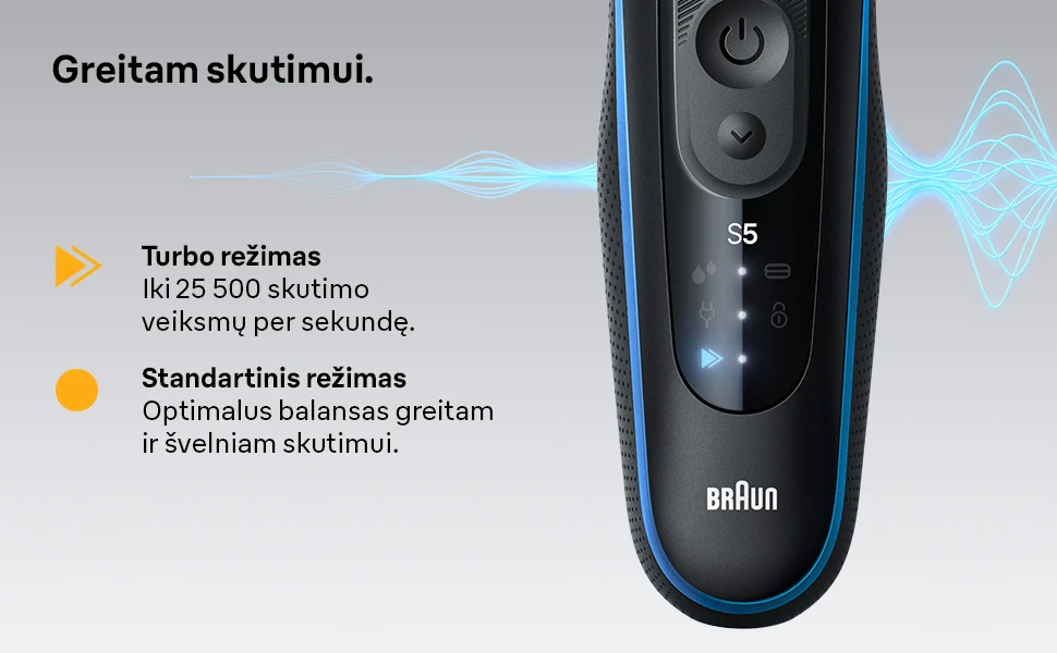 Braun 52-B1650s barzdaskutė Series 5 aprašymas - Prekės nuotrauka