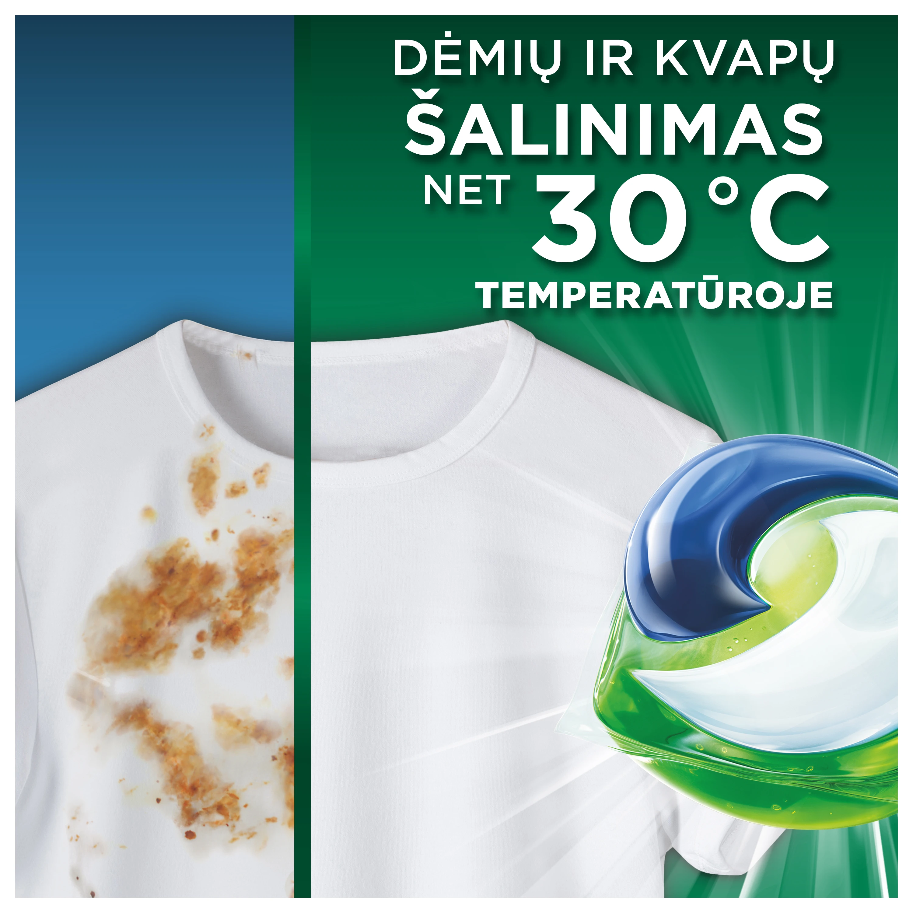 Skalbimo kapsulės Ariel All-in-1 Pods „Mountain Spring“, (50 skalbimų) aprašymas - Prekės nuotrauka