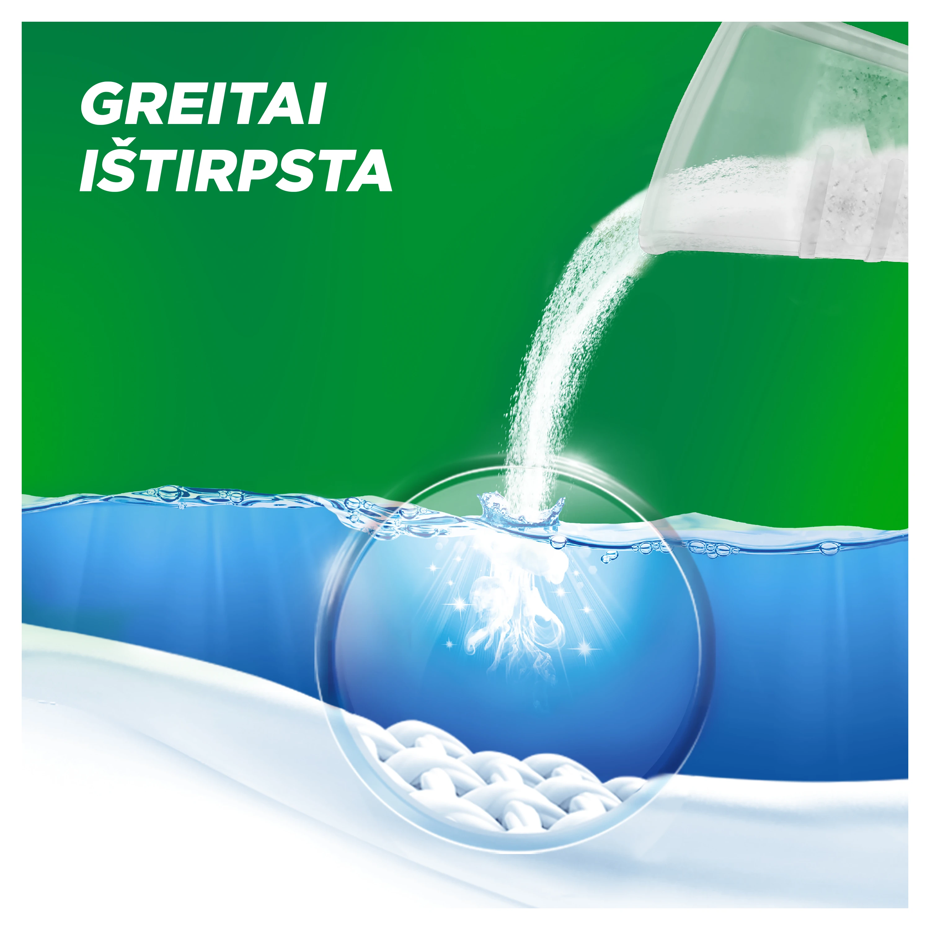 Skalbimo milteliai Ariel Mountain Spring, 4,4 kg (80 Skalbimų) aprašymas - Prekės nuotrauka