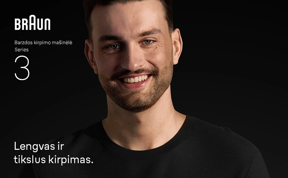 BT3500 Braun Barzdakirpė aprašymas - Prekės nuotrauka