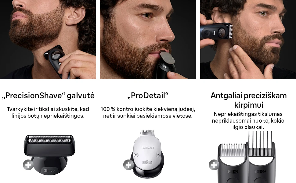 BT7540 Braun Barzdakirpė aprašymas - Prekės nuotrauka