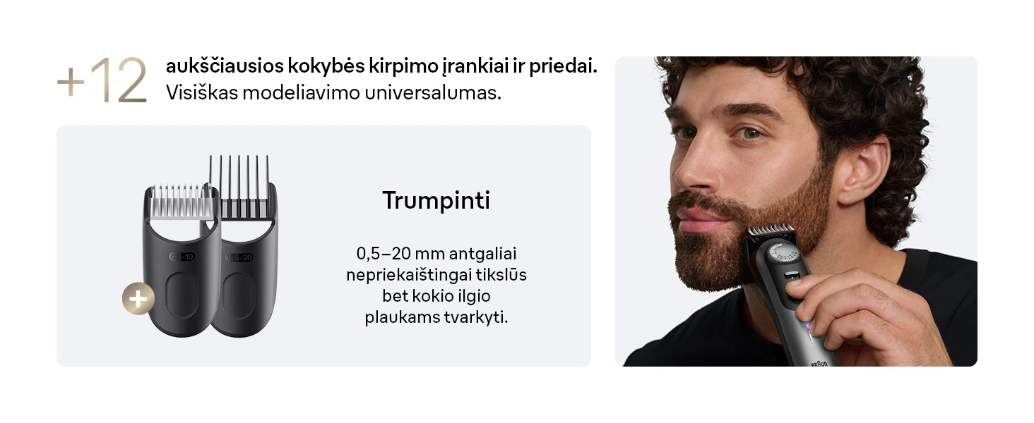 BT9560 Braun Barzdakirpė aprašymas - Prekės nuotrauka