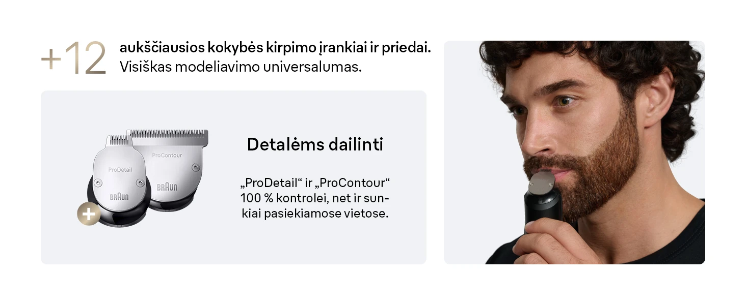 BT9560 Braun Barzdakirpė aprašymas - Prekės nuotrauka