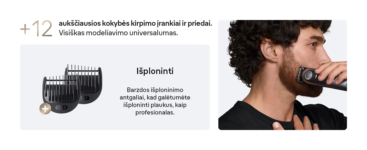 BT9560 Braun Barzdakirpė aprašymas - Prekės nuotrauka
