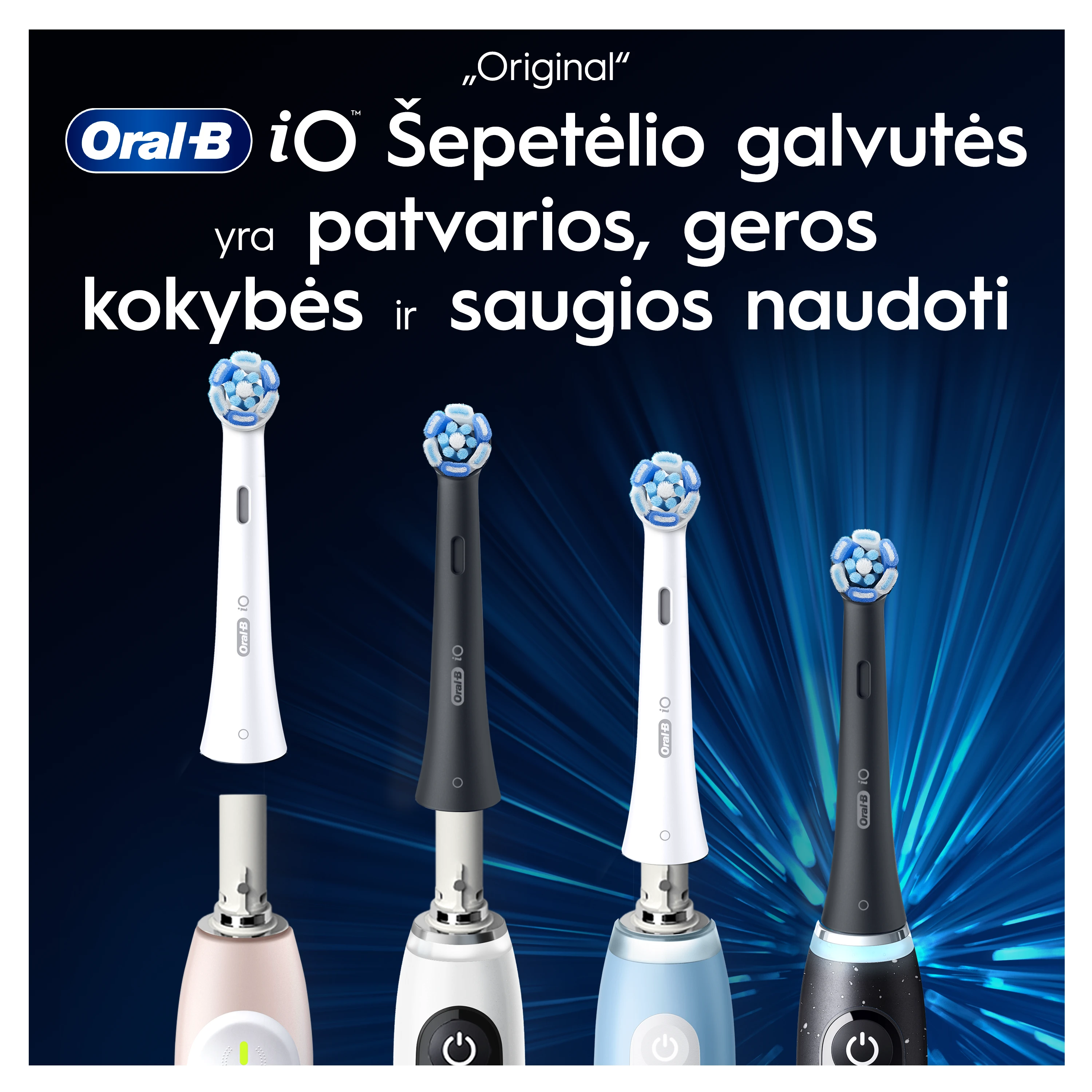 Braun CBF 8 Oral-B UltimateClean Juodas Dantų Šepetėlio Galvutės, 8 Vnt. aprašymas - Prekės nuotrauka