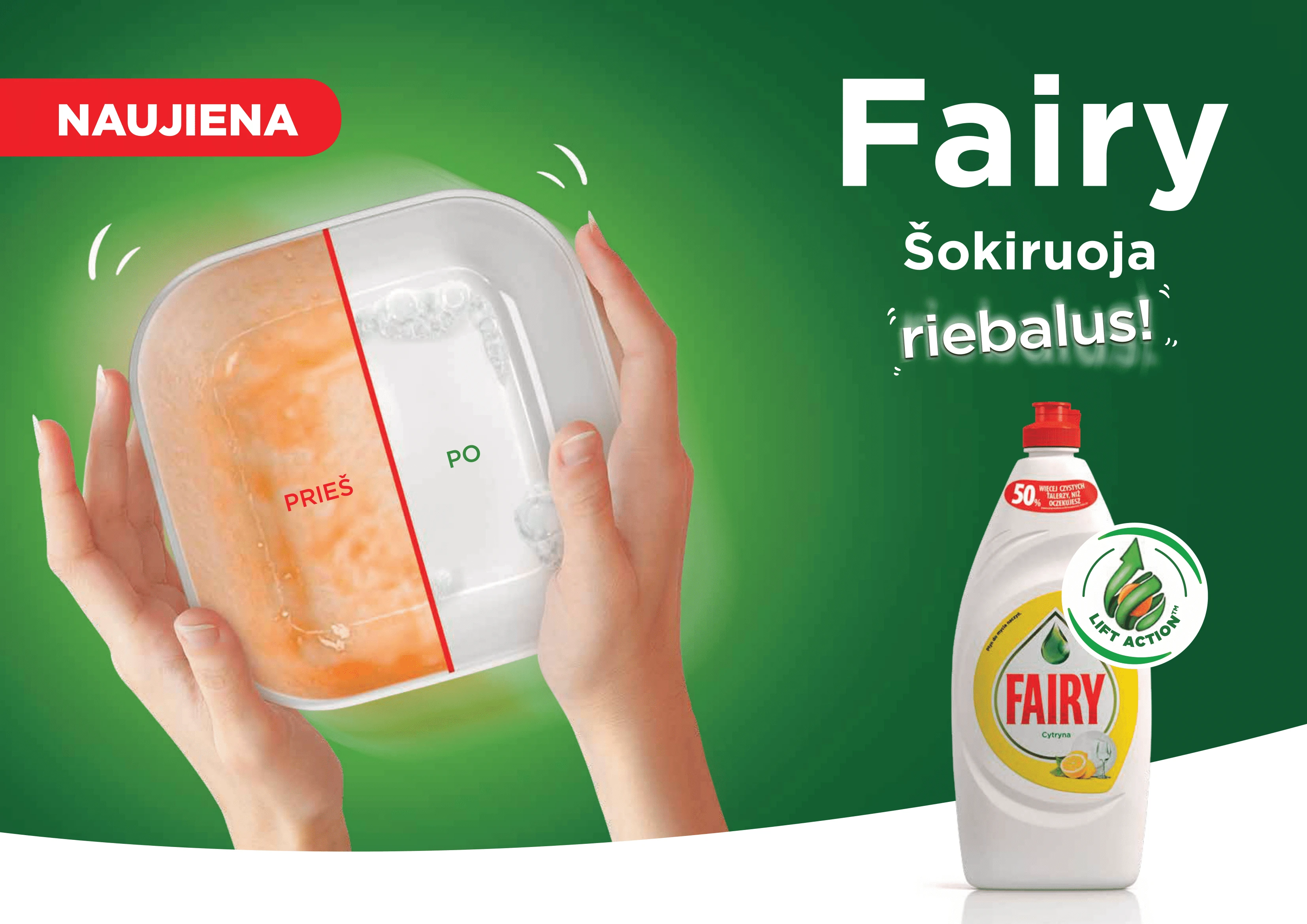 Indų ploviklis Fairy Tea Tree & Mint, 2700 ml aprašymas - Prekės nuotrauka