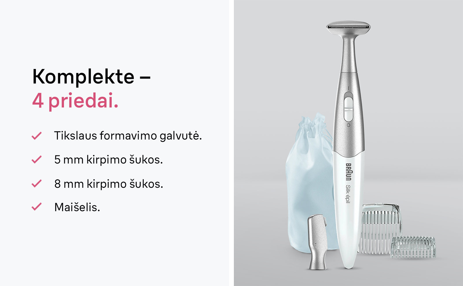 Braun FG1100 kirpiklis aprašymas - Prekės nuotrauka
