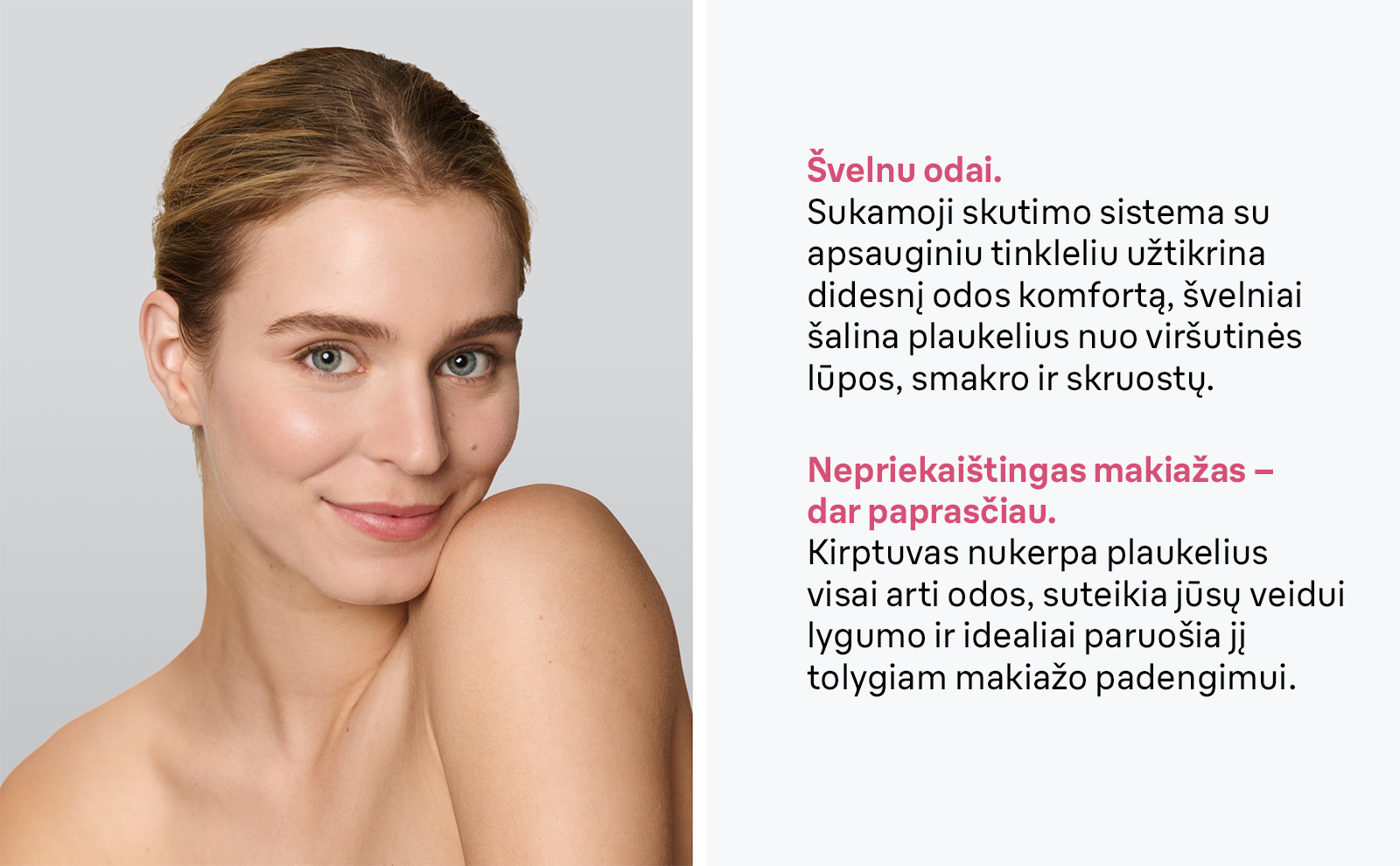 Braun FS1000 mini skustuvas FACE aprašymas - Prekės nuotrauka