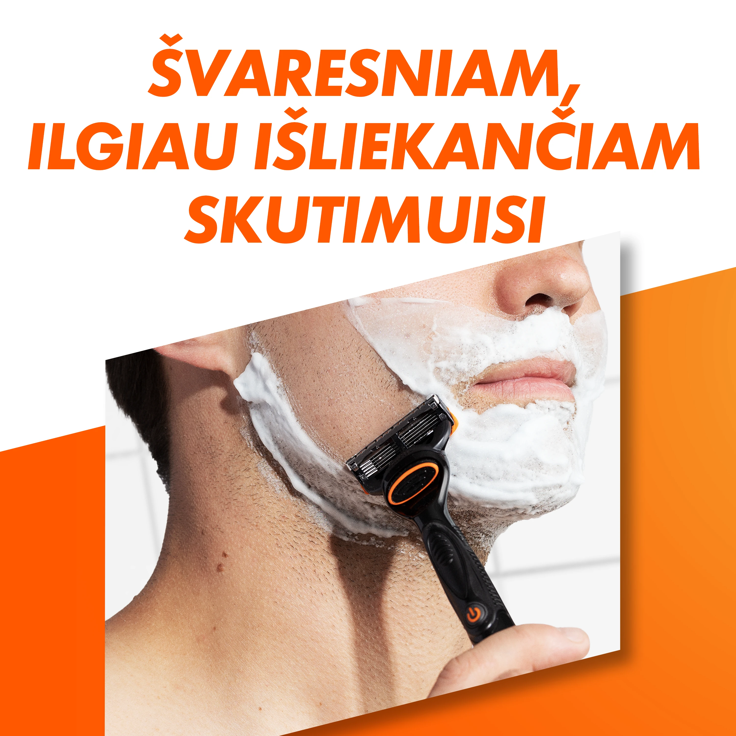 Skustuvas vyrams Gillette Fusion5 Power + 10 skutimosi galvučių aprašymas - Prekės nuotrauka