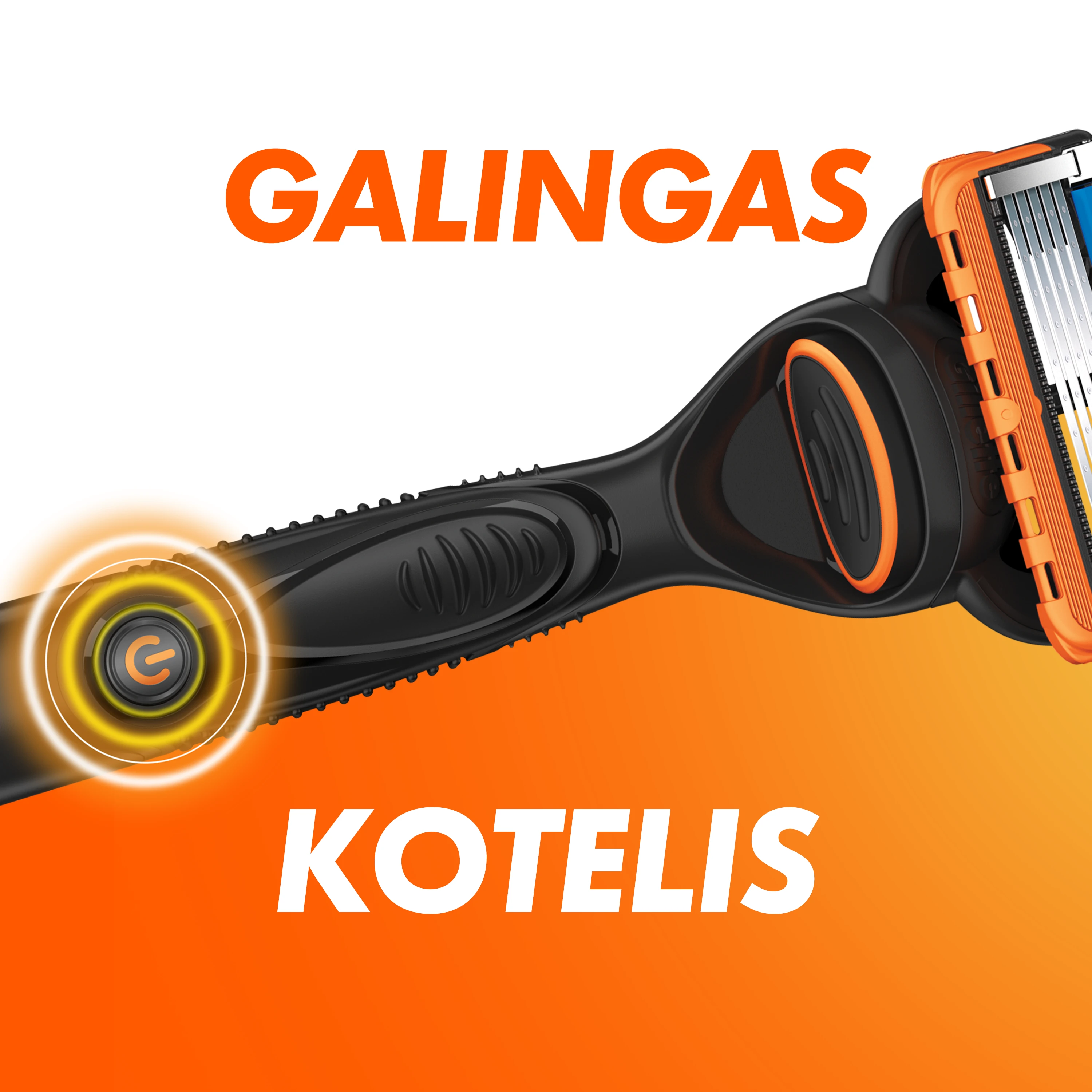Skustuvas vyrams Gillette Fusion5 Power + 10 skutimosi galvučių aprašymas - Prekės nuotrauka