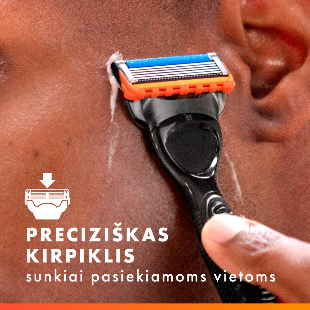 Gillette Fusion5 Power Skustuvas Vyrams + 12 Skutimosi Galvučių aprašymas - Prekės nuotrauka
