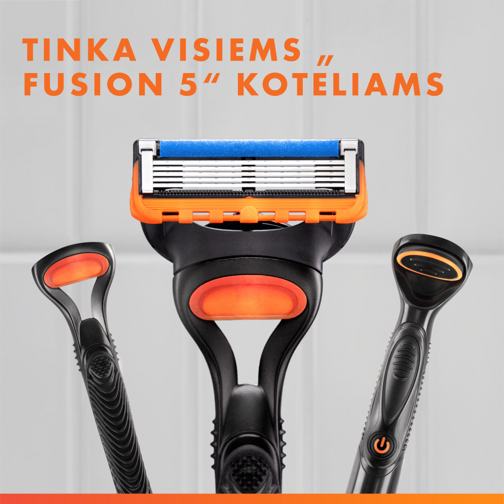 Gillette Fusion5 Skustuvas Vyrams + 12 Skutimosi Galvučių aprašymas - Prekės nuotrauka