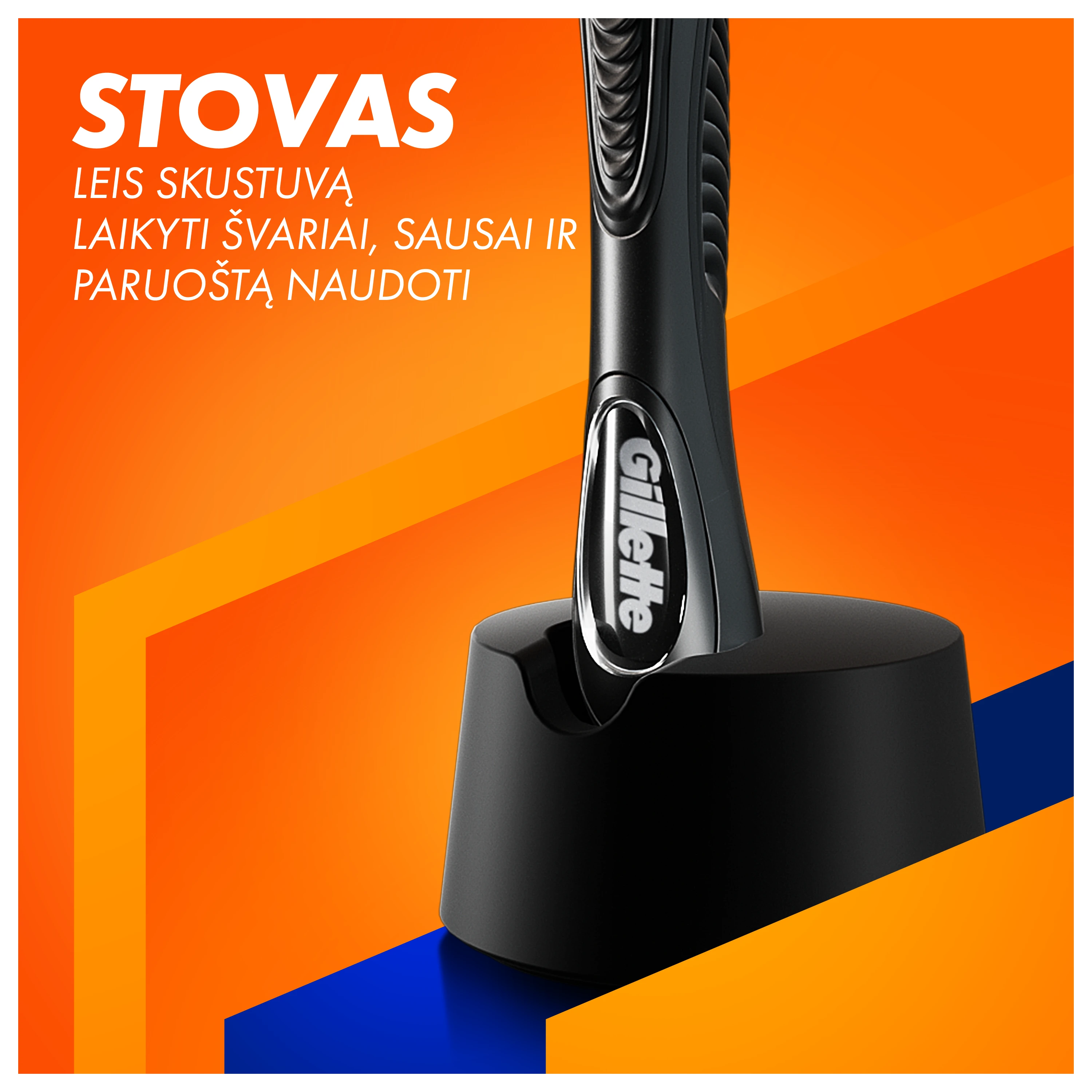 Skustuvas vyrams Gillette Fusion + 5 galvutės aprašymas - Prekės nuotrauka