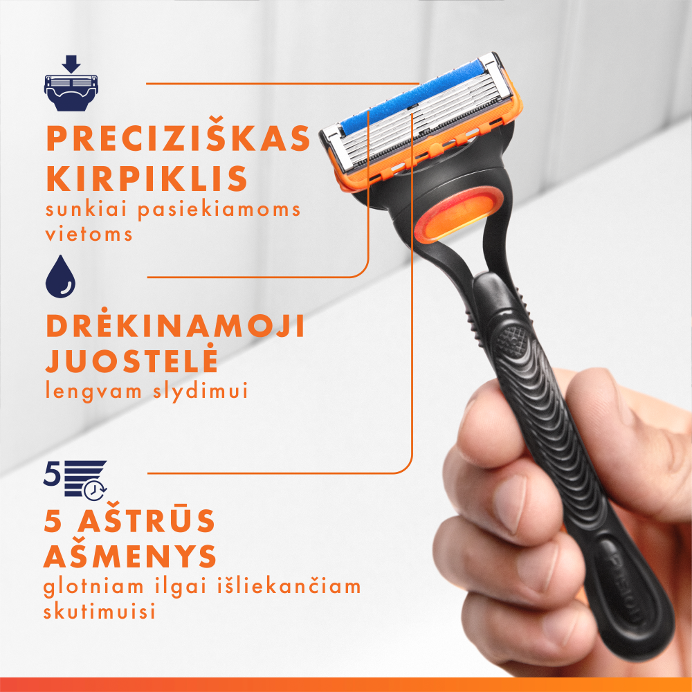 Gillette Fusion 5 Neceser 5 Piezas aprašymas - Prekės nuotrauka