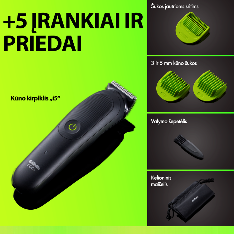 Gillette Labs Body & Intimate Kirptuvas aprašymas - Prekės nuotrauka