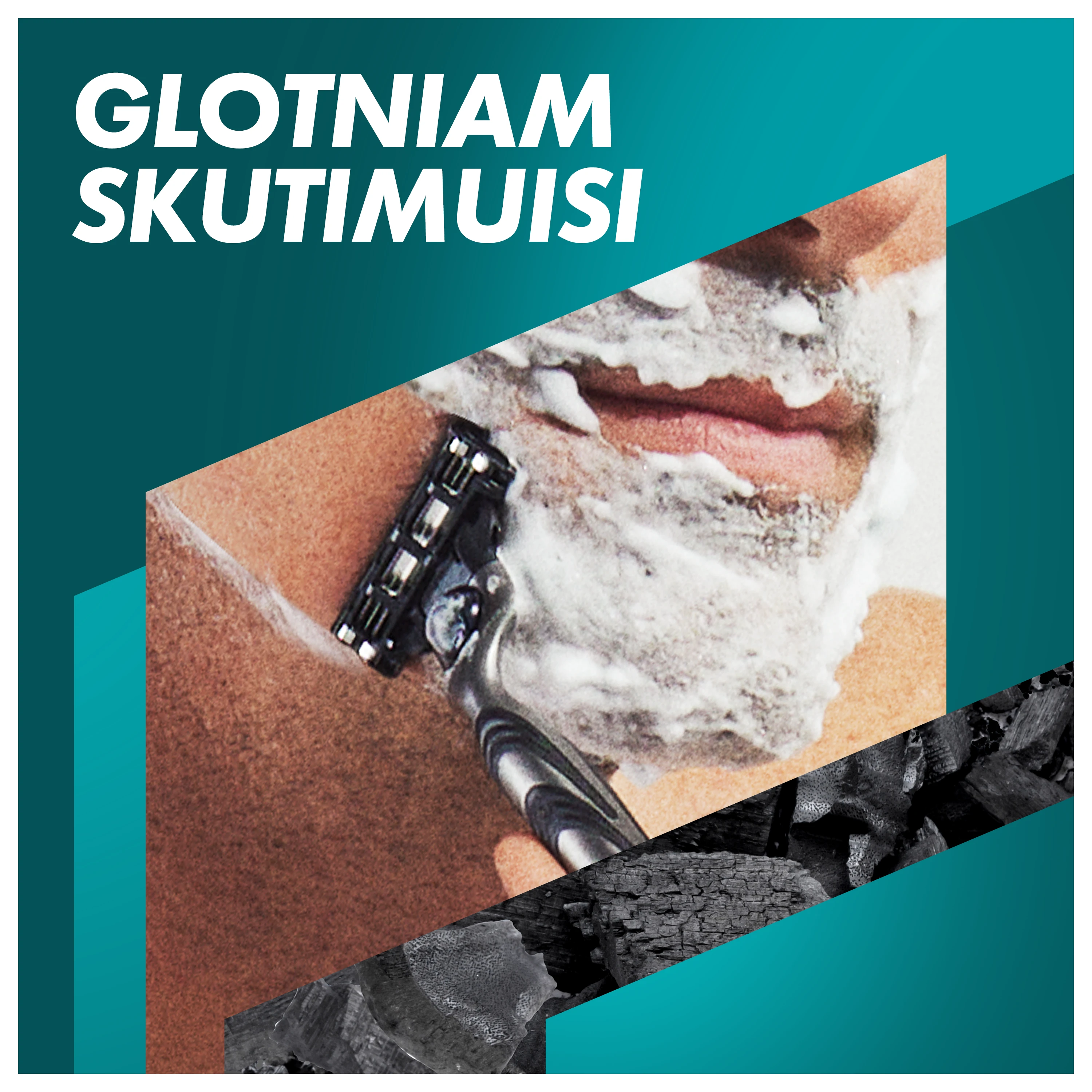 Gillette Mach3 Charcoal Skustuvas Vyrams, 1 Gillette Skustuvas + 6 Keičiamos Galvutės aprašymas - Prekės nuotrauka