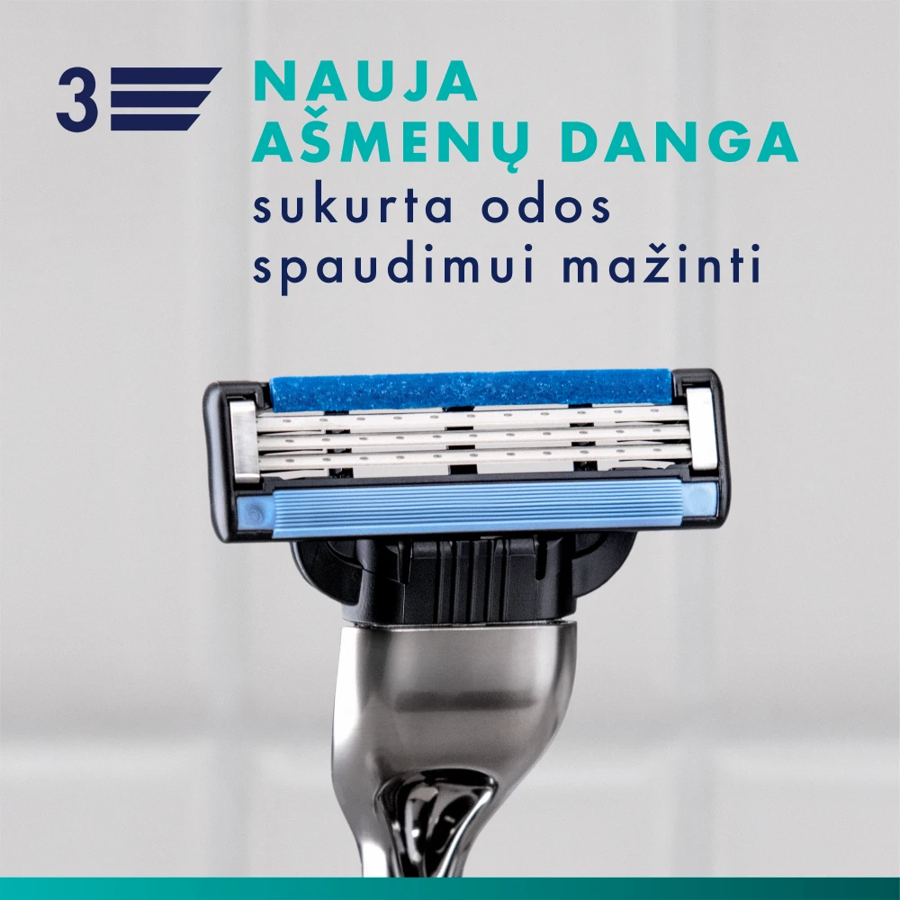 Gillette Mach3 Skustuvas Vyrams + 7 Skutimosi Galvučių aprašymas - Prekės nuotrauka