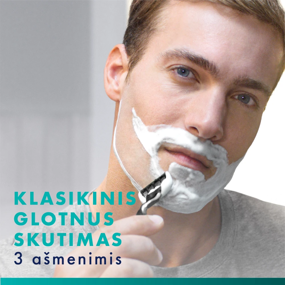 Gillette Mach3 Skustuvas Vyrams + 7 Skutimosi Galvučių aprašymas - Prekės nuotrauka