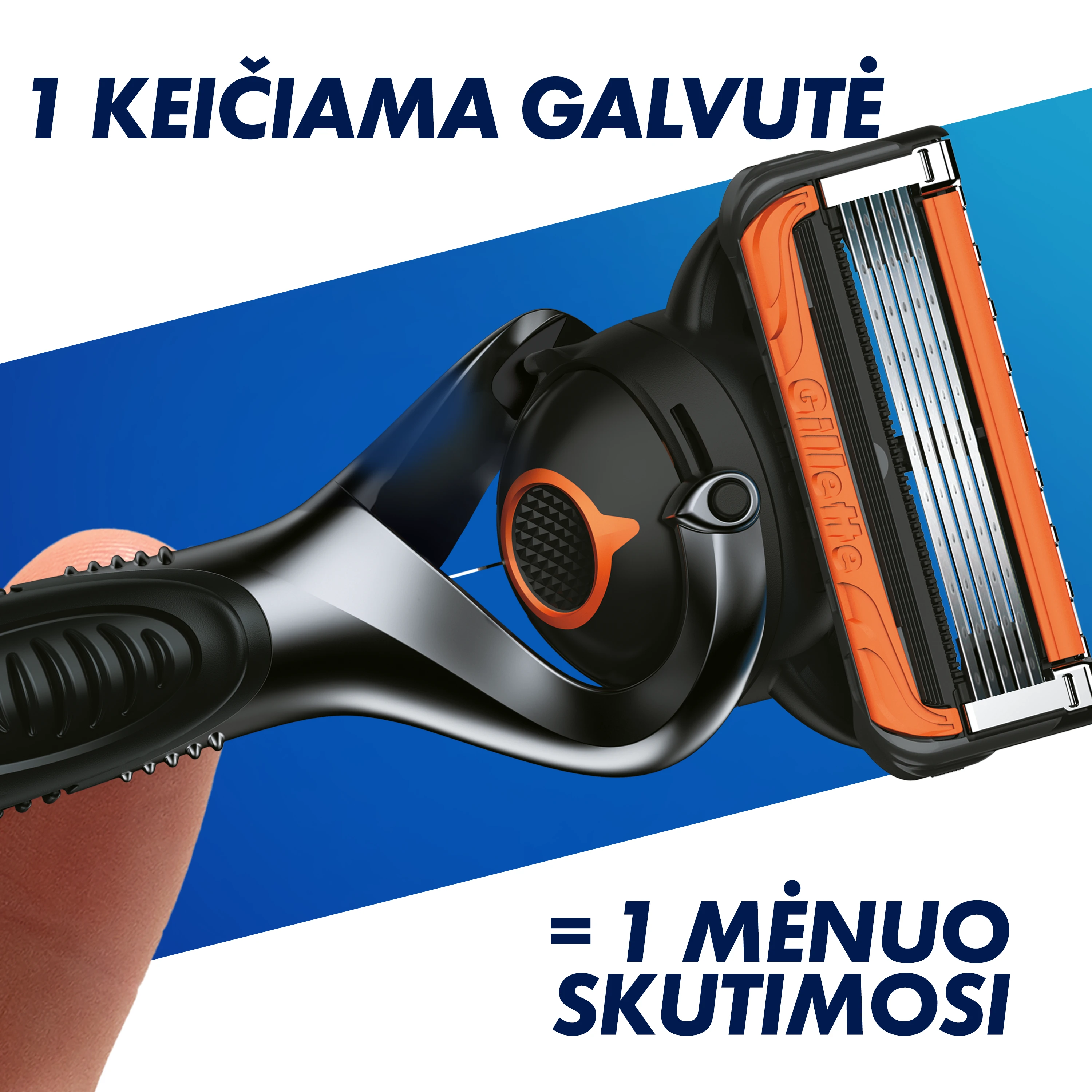 Skustuvo galvutės vyrams Gillette ProGlide Power, 8 vnt. aprašymas - Prekės nuotrauka