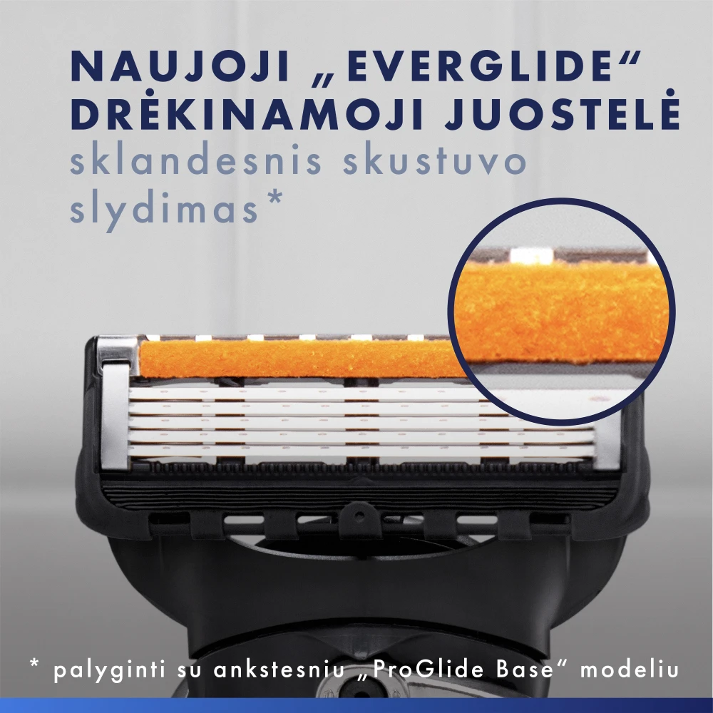 Gillette ProGlide Skustuvas Vyrams + 6 Skutimosi Galvučių aprašymas - Prekės nuotrauka