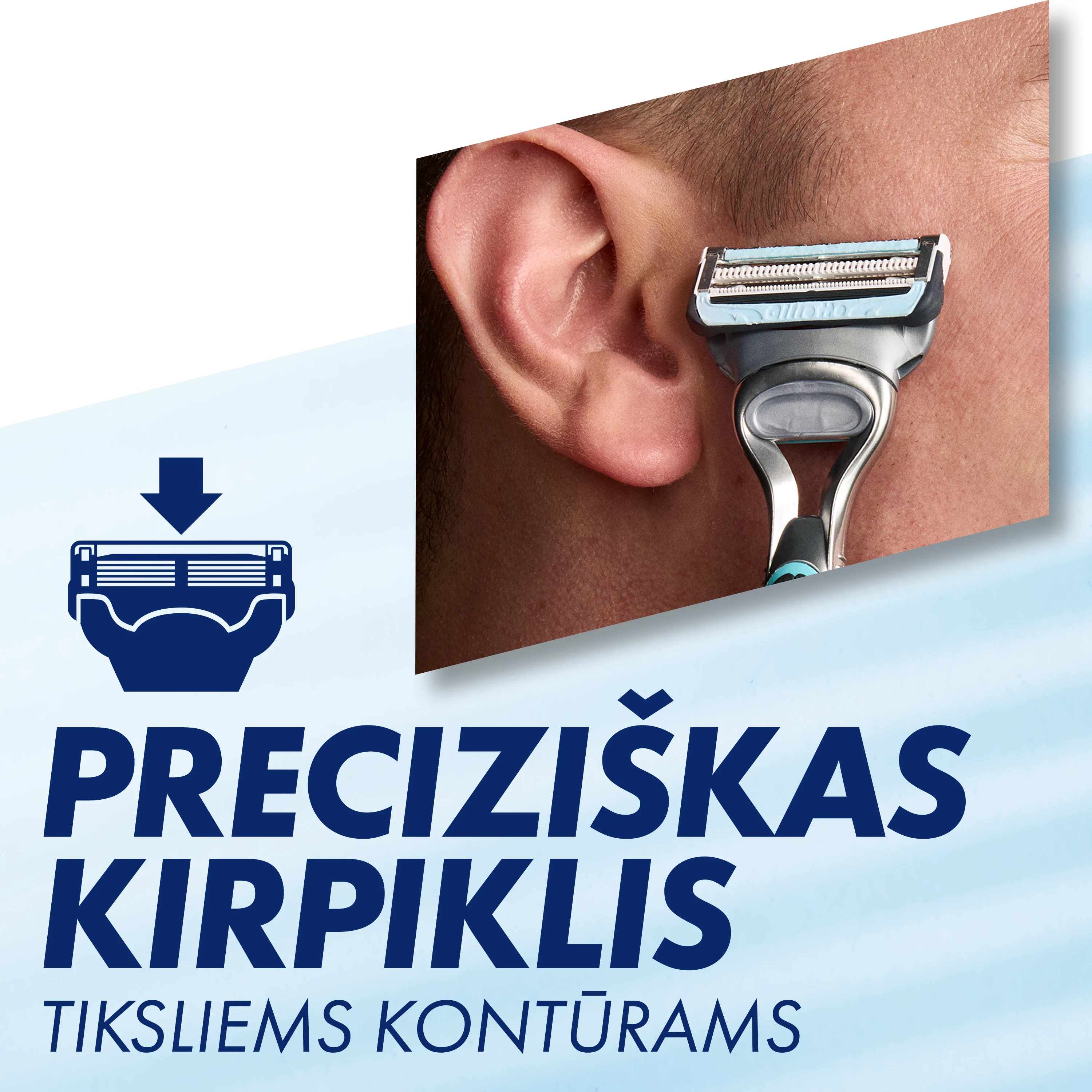 Skustuvas vyrams Gillette SkinGuard + 11 skutimosi galvučių aprašymas - Prekės nuotrauka