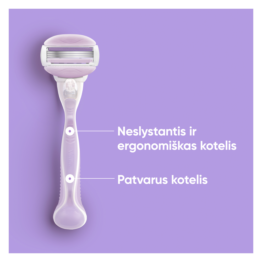Gillette Venus ComfortGlide Breeze Skustuvas + Galvutės 2 vnt aprašymas - Prekės nuotrauka