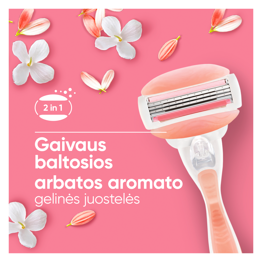 Gillette Venus ComfortGlide Spa Breeze Skustuvas + Galvutės 4 vnt aprašymas - Prekės nuotrauka