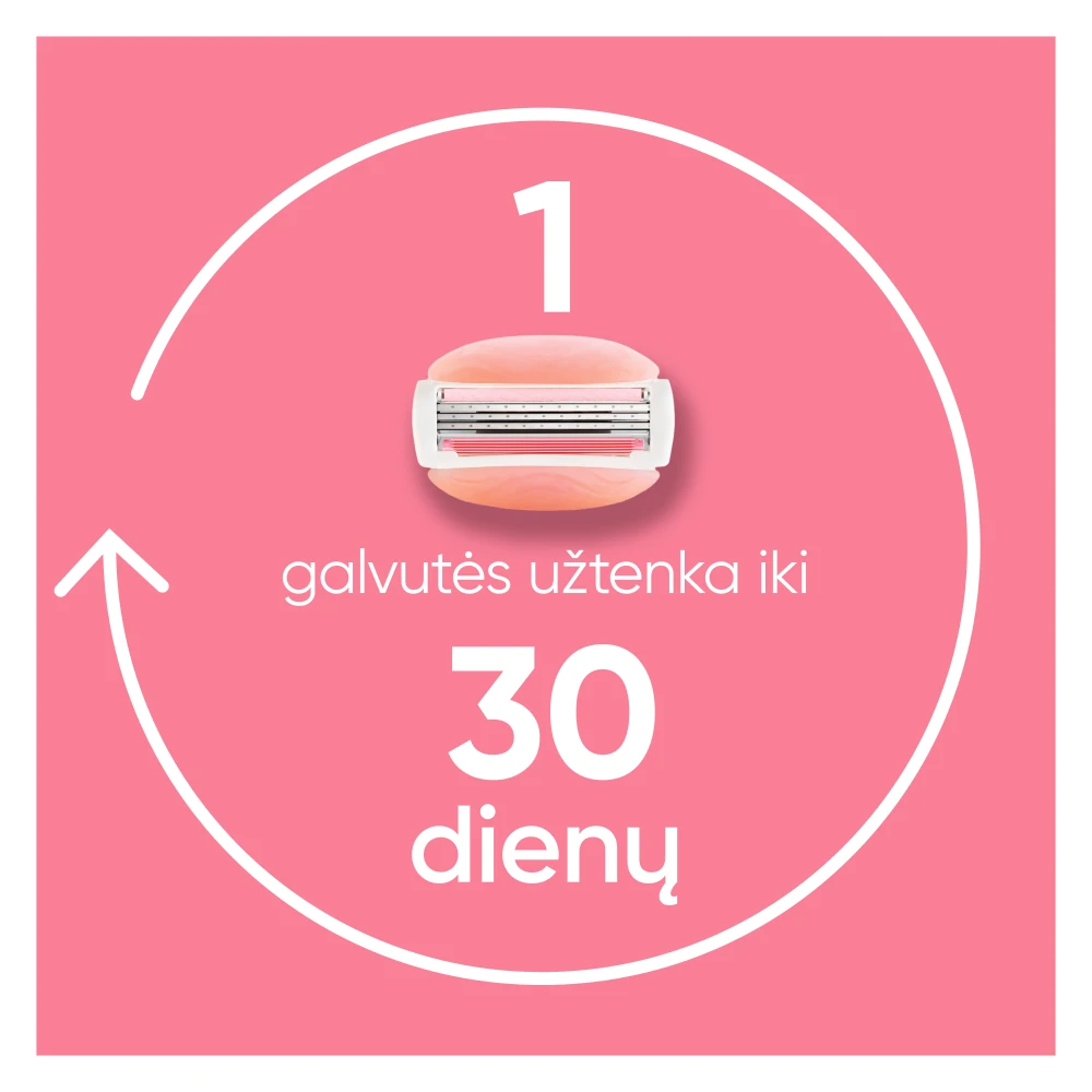 Gillette Venus ComfortGlide Spa Breeze Skustuvo Keičiamos Galvutės, 4 vnt aprašymas - Prekės nuotrauka