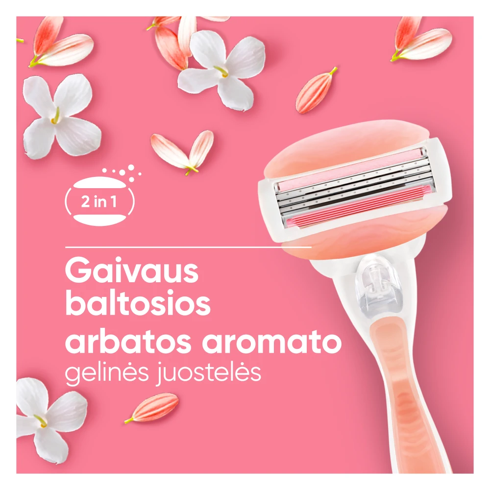 Gillette Venus ComfortGlide Spa Breeze Skustuvo Keičiamos Galvutės, 4 vnt aprašymas - Prekės nuotrauka