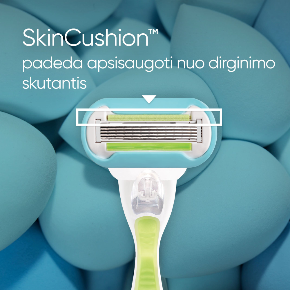 Gillette Venus Extra Smooth Skustuvo Keičiamos Galvutės, 4 vnt aprašymas - Prekės nuotrauka