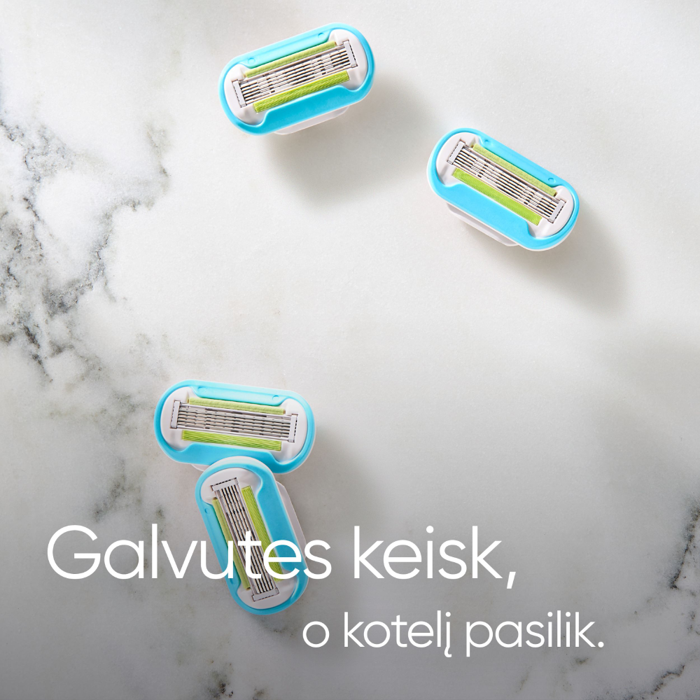 Gillette Venus Extra Smooth Skustuvo Keičiamos Galvutės, 4 vnt aprašymas - Prekės nuotrauka
