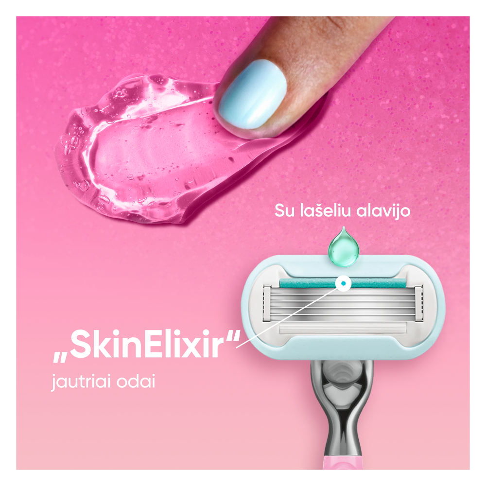 Gillette Venus Party Edition Skustuvo Keičiamos Galvutės, 3 vnt. aprašymas - Prekės nuotrauka