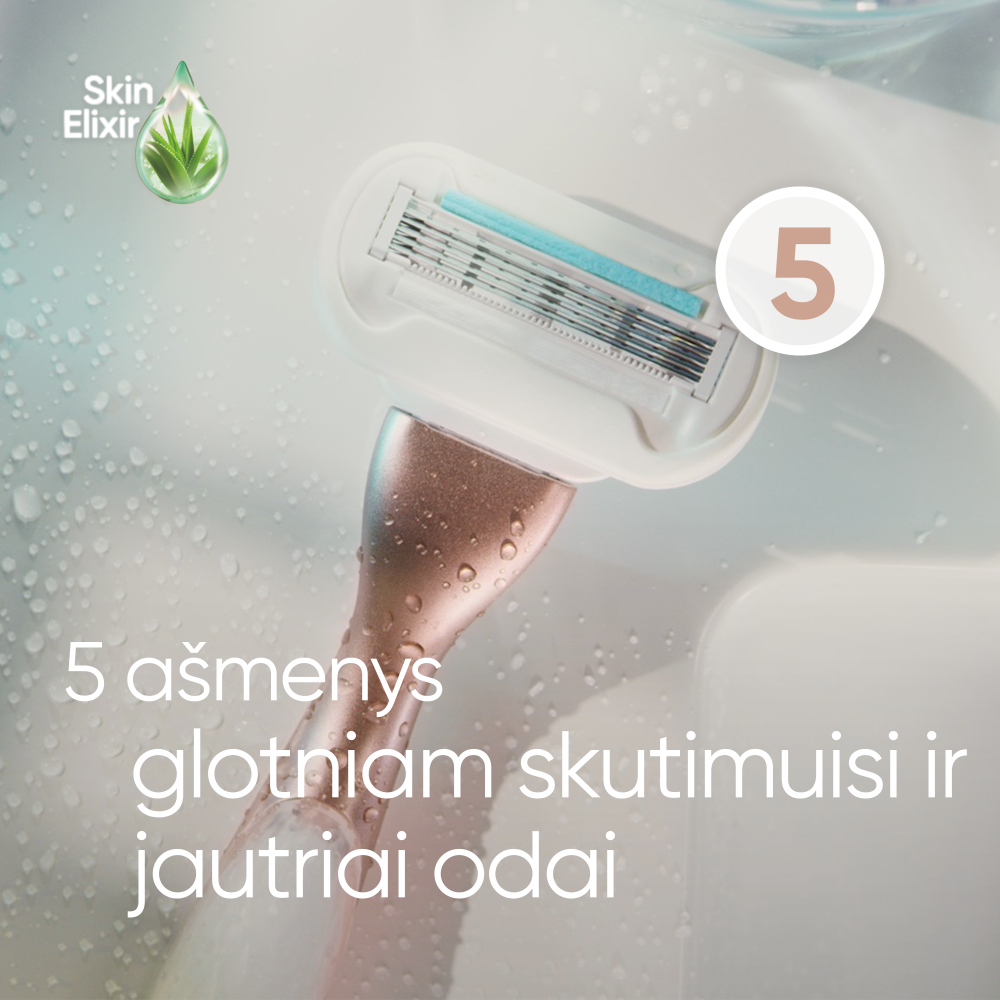 Gillette Venus Pro Smooth Sensitive Skustuvas, 3 Keičiamos Skustuvo Galvutės aprašymas - Prekės nuotrauka