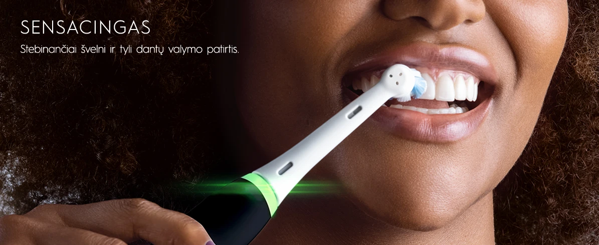 Oral-B | Elektrinis dantų šepetėlis | iO3 Series | Įkraunamas | Suaugusiems | Šepetėlių skaičius galvutės įeina 1 | Number of teeth brushing modes 3 | Blush Rožinė aprašymas - Prekės nuotrauka