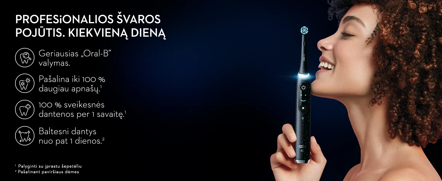 Braun iOM10.1B4.AD Oral-B iO10 Gold Elektrinis Dantų Šepetėlis +TC aprašymas - Prekės nuotrauka