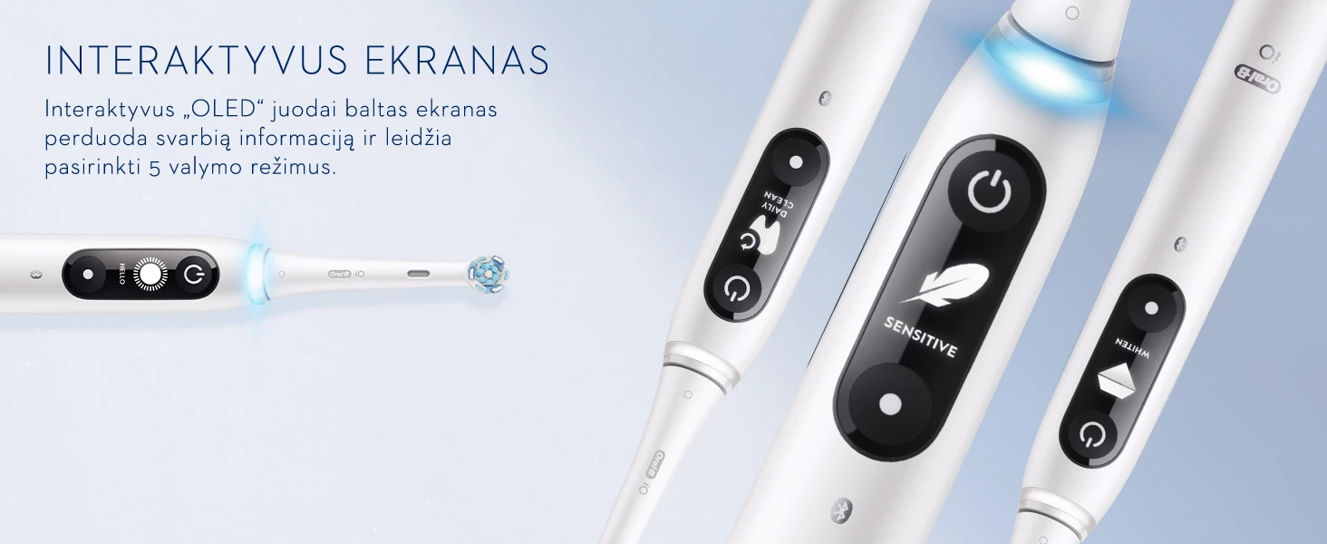 Braun iOM6d.2J6 Oral-B iO6 Duo Pack Elektrinis Dantų Šepetėlis Juodas + Rožinė Sand Extra Handle aprašymas - Prekės nuotrauka