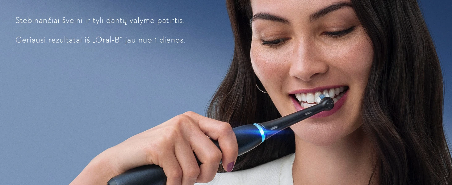 Elektrinis dantų šepetėlis Oral-B iO8, baltas aprašymas - Prekės nuotrauka