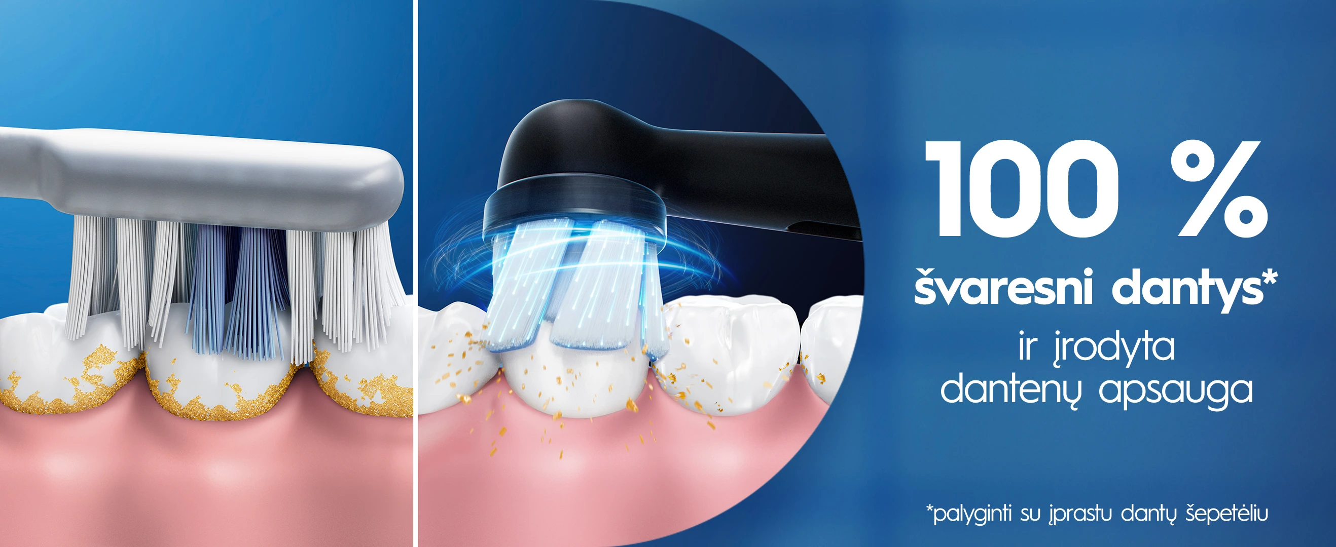Braun iOS2.1D9.2K Oral-B iO2 Elektrinis Dantų Šepetėlis Night Juodas + Kelioninis Dėklas aprašymas - Prekės nuotrauka
