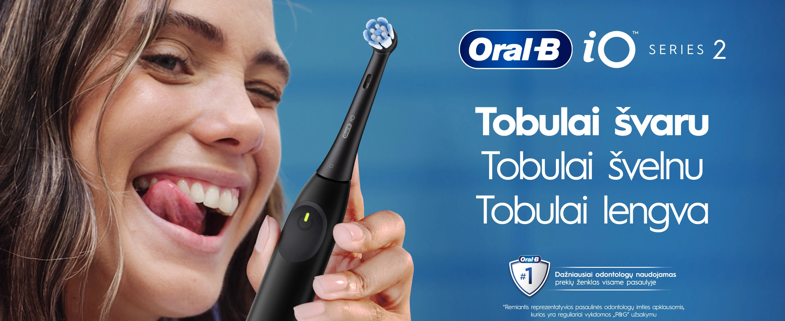 Braun iOS2d.2ZZ9.0 Oral-B iO2 Elektrinis Dantų Šepetėlis Duo Night Juodas and Žalias Forest aprašymas - Prekės nuotrauka