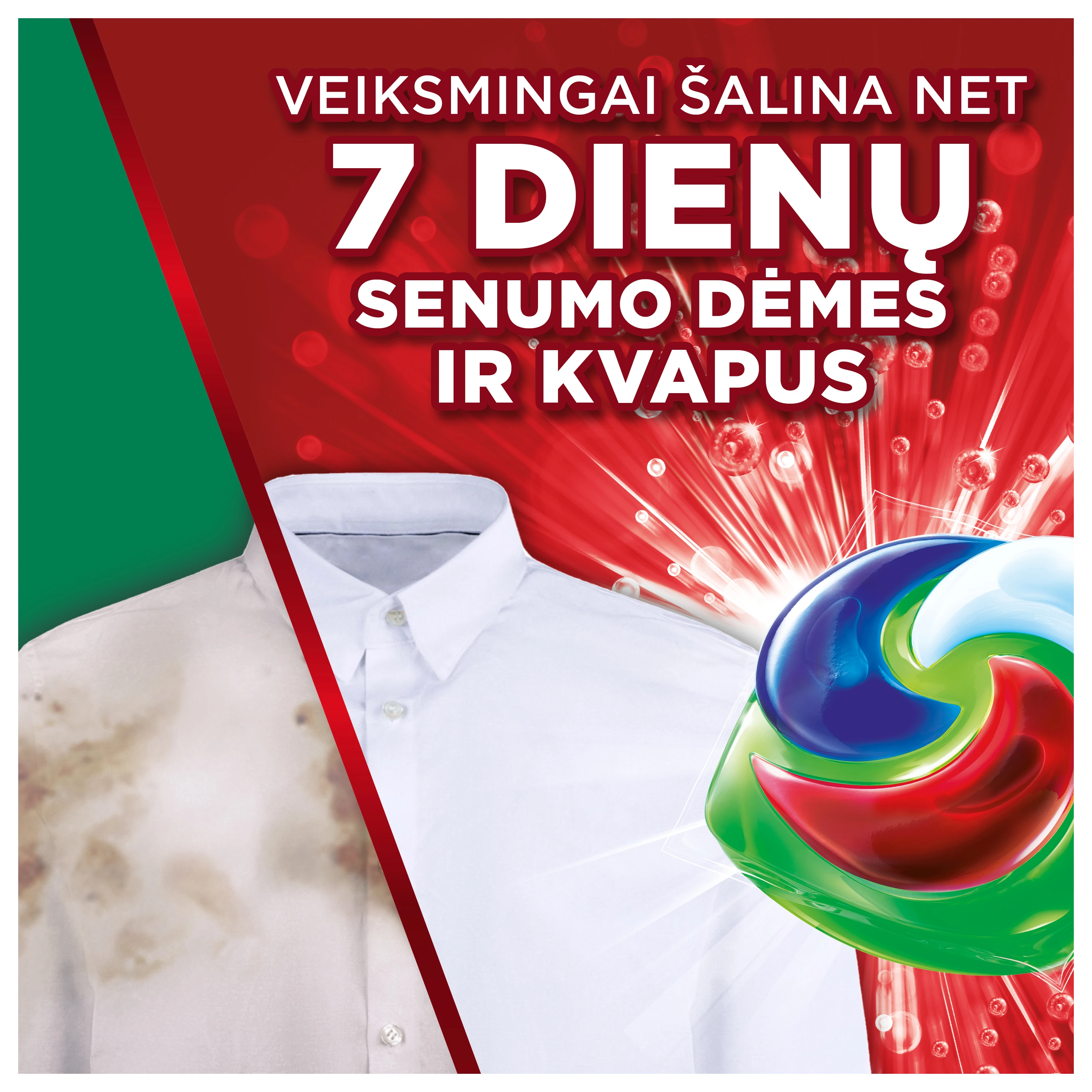 Ariel All-in-1 PODs +Extra Clean Power skalbimo kapsulės, 38 skalb. aprašymas - Prekės nuotrauka