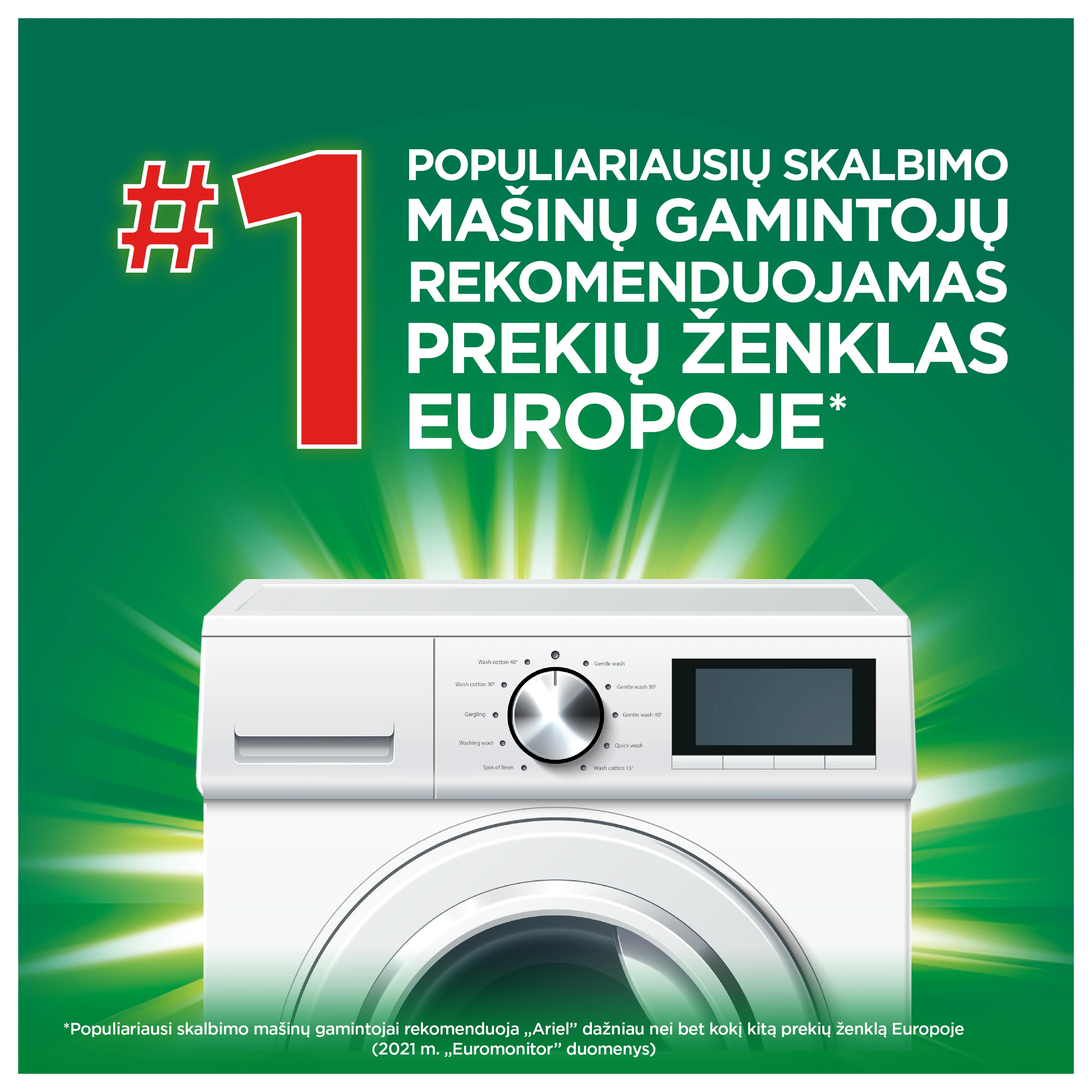 Ariel All-in-1 PODs +Extra Clean Power skalbimo kapsulės, 38 skalb. aprašymas - Prekės nuotrauka