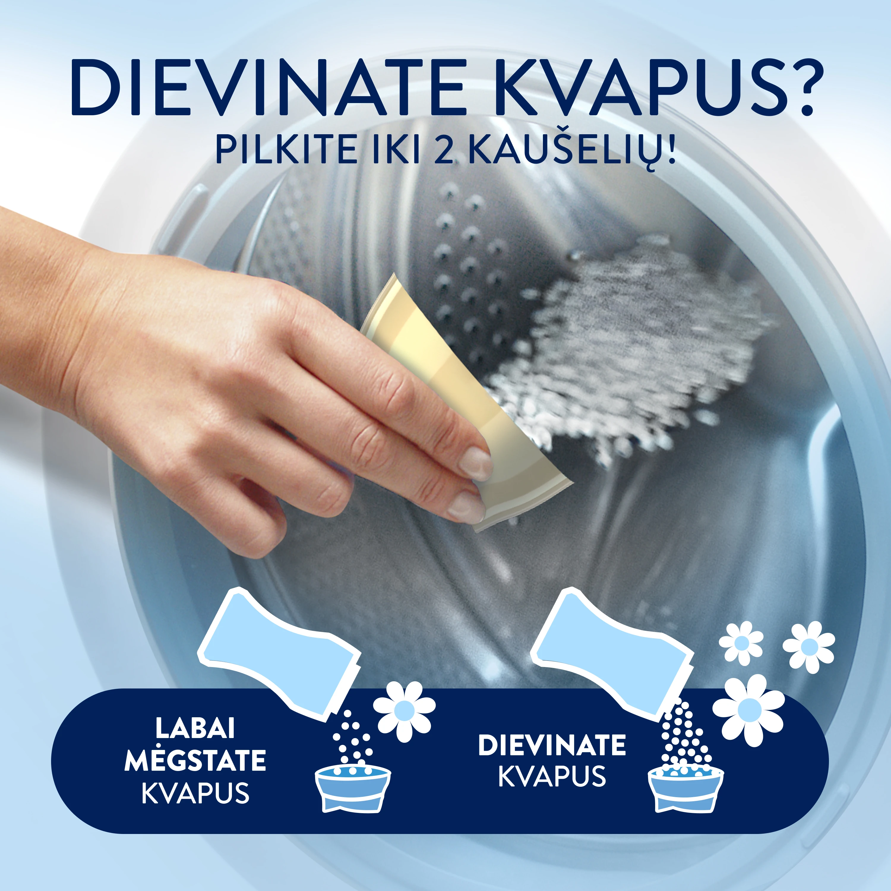 LENOR Kvapų Granulės Sensitive Cotton Fresh 495 g (41 Skalbimai) aprašymas - Prekės nuotrauka