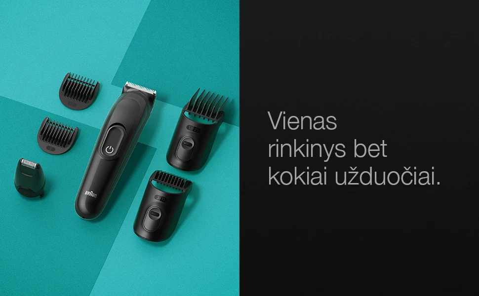 MGK3410 Braun Kirpimo Rinkinys Viskas Viename (6in1) aprašymas - Prekės nuotrauka
