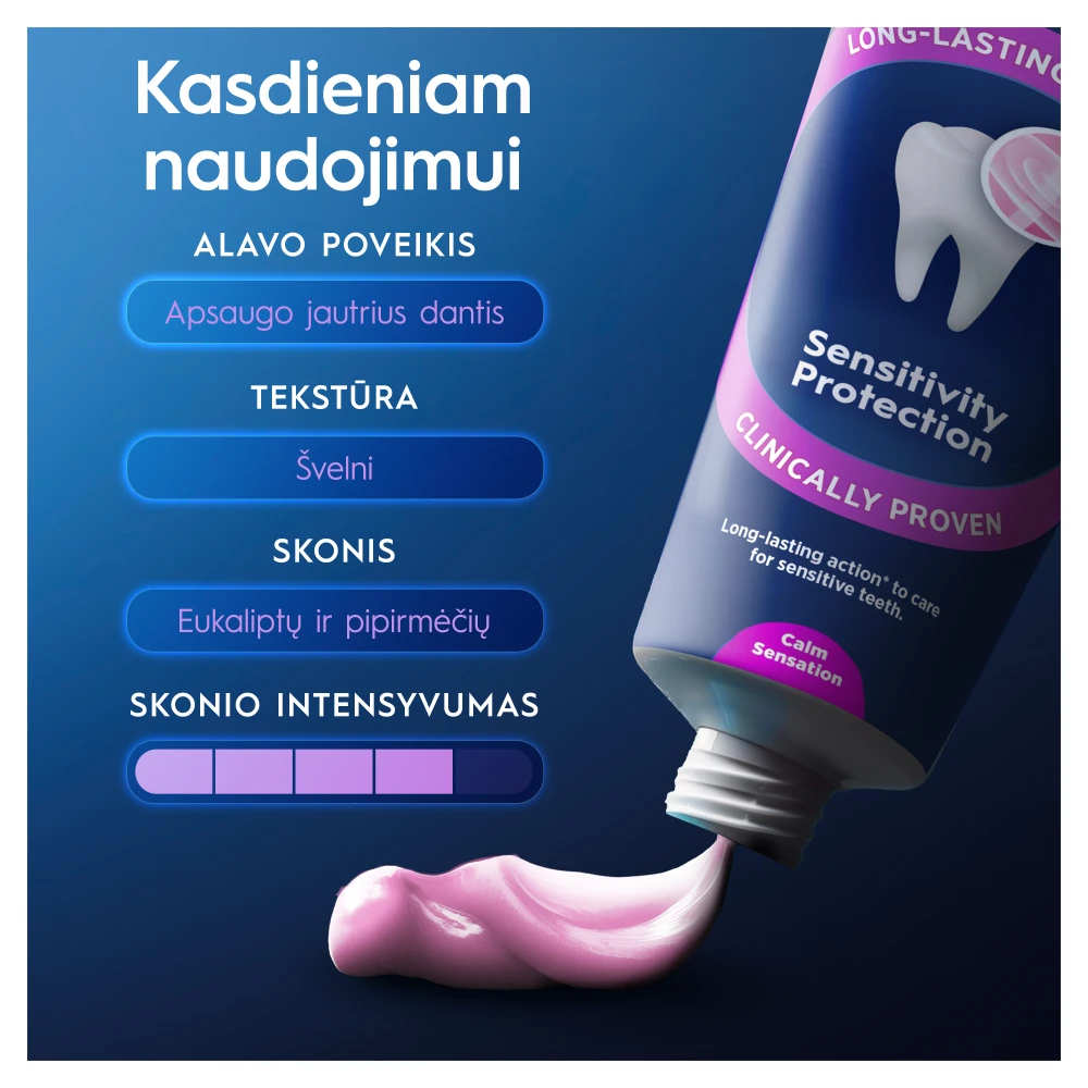 Braun Oral-B Advanced Sensitivity Protection Calm Sensation Dantų pasta, 75 ml aprašymas - Prekės nuotrauka