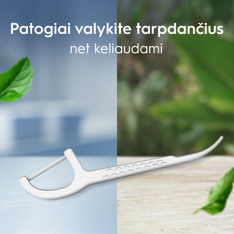 Oral-B Easy Clean tarpdančių siūlo laikikliai, 75 vnt. aprašymas - Prekės nuotrauka