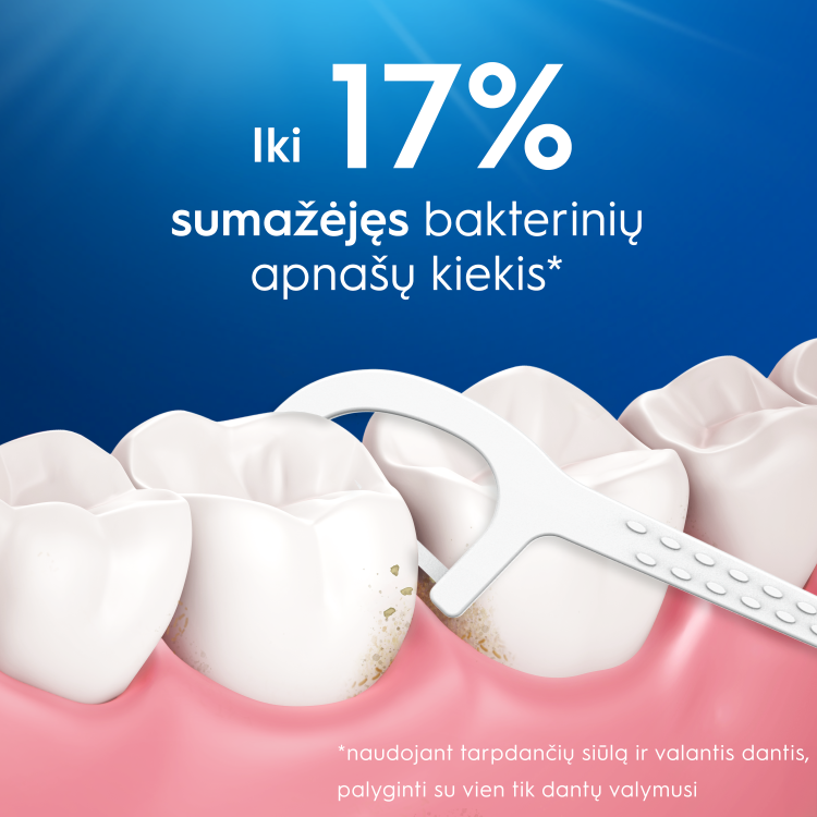 Oral-B Easy Clean tarpdančių siūlo laikikliai, 75 vnt. aprašymas - Prekės nuotrauka