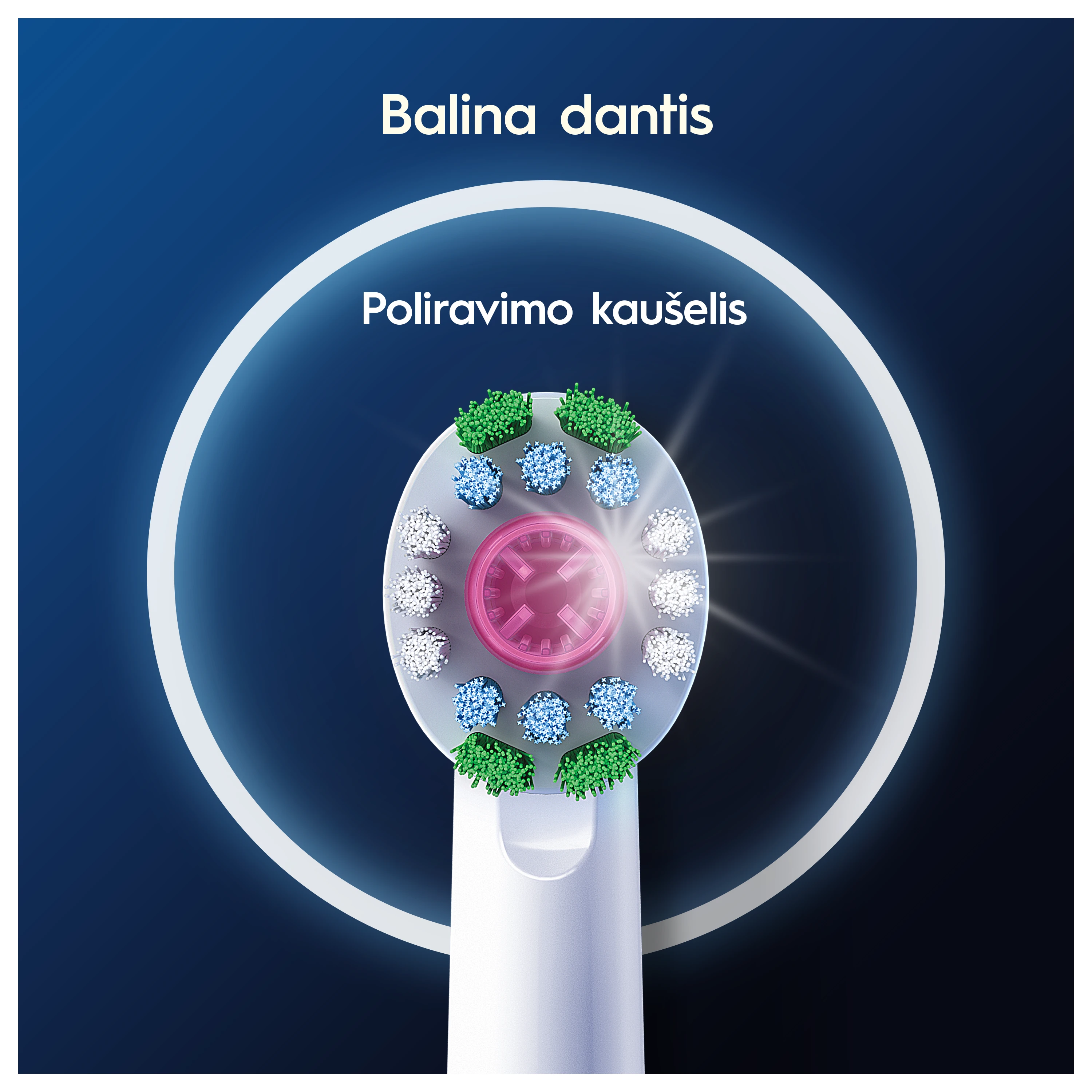 Braun Oral-B EB18-4 3D Baltas Pro Dantų Šepetėlio Galvutės, 4 Vnt. aprašymas - Prekės nuotrauka